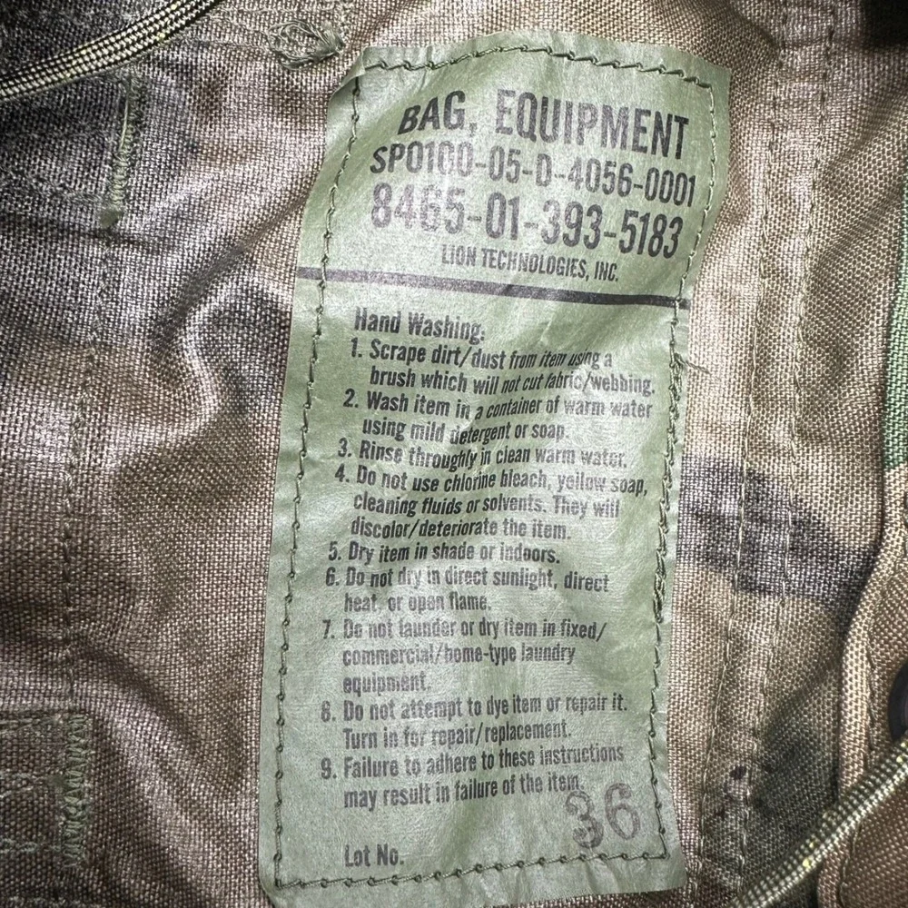 US Military Woodland Camo Rucksack Lion Technologies Tactical Large Backpack